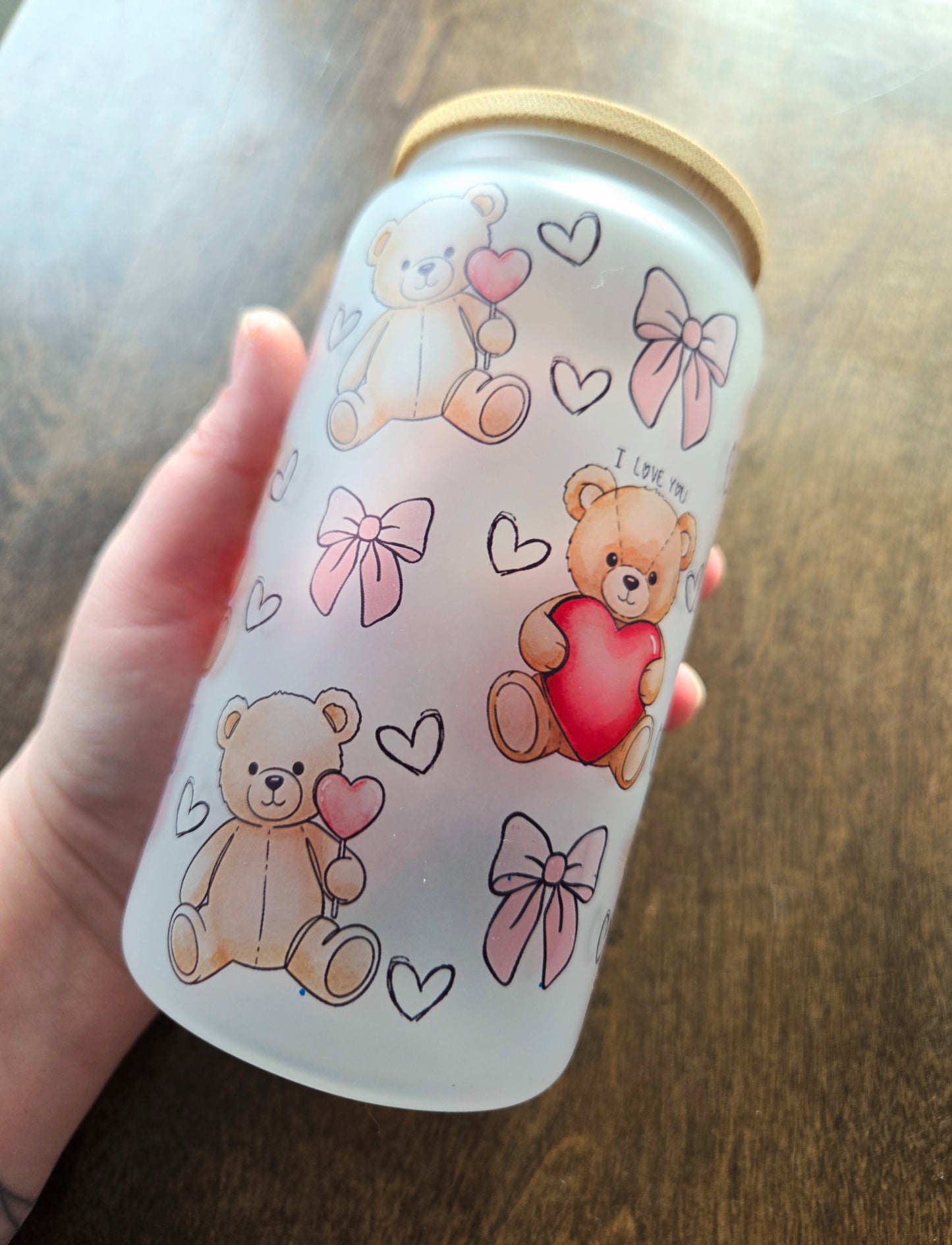 Verre oursons et coeur