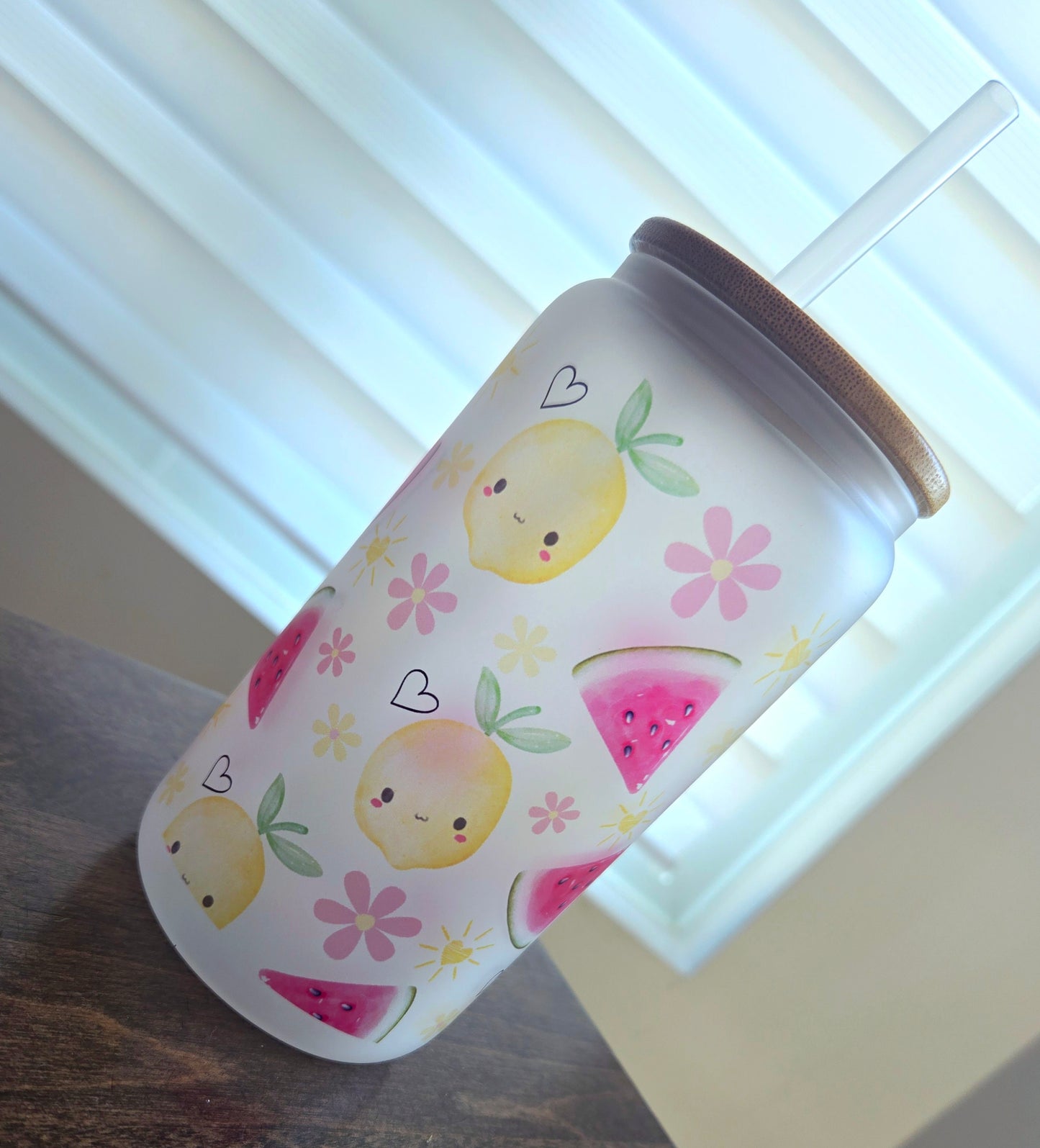 Verre givré citrons / melons