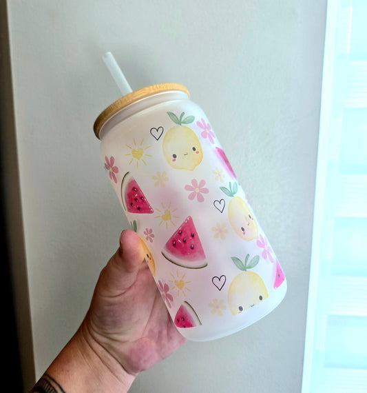 Verre givré citrons / melons